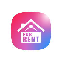 Home for Rent Sign - Sticker