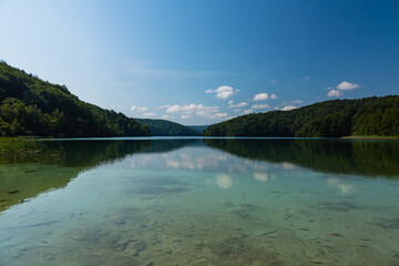 クロアチア　プリトヴィツェ湖群国立公園の風景

