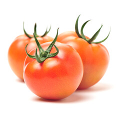 fresh tomato isolated on white background