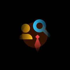 Obraz premium Vacancies. Vector icon in gradient style. Editable illustration
