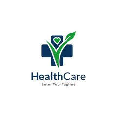 Health logo design that can be used for clinics or health centers