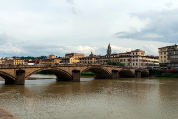 Obraz na płótnie Canvas Ponte alla Carraia in Florence, Italy