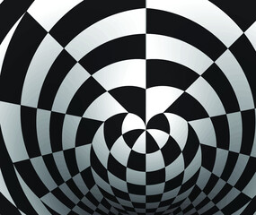 Vector abstract illustration between black and white color