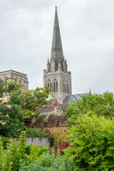 view of the spire Chichester Cathedral West Sussex England