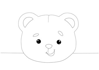 Coloring Face Mask. Медведь. Bear Headband.