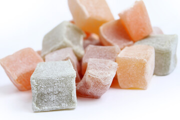traditional Turkish delight in various colors