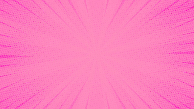 Pink Comic Web Banner Background