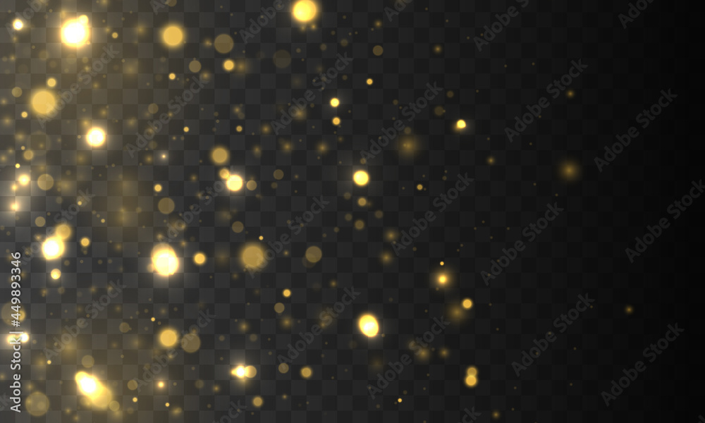 Poster festive golden luminous background with colorful lights bokeh. glow bokeh effect. christmas concept.