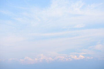 Cloudy sky in soft pastel colors background