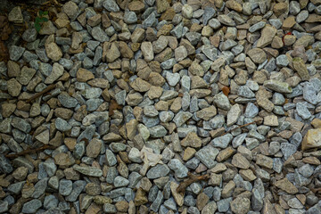 white stones on the ground