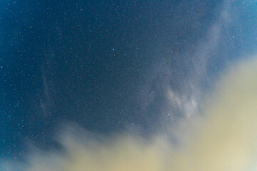 night sky with stars and milky way