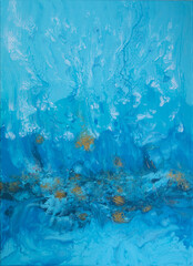 Aqua-Pouring - Acrylmalerei