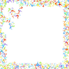 Question marks Quiz doubt survey faq public poll.