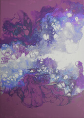 Violette Variante - Acrylgemälde - Hintergrund