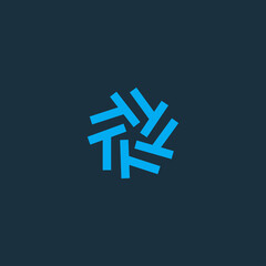 LOGO LETTER T WITH CIRCLE FORM