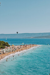 Horn beach in Croatia clear water summer vacation blue water