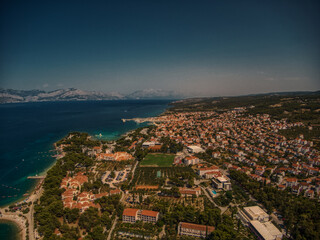 Croatia coast aerial beaches blue water nature clean
