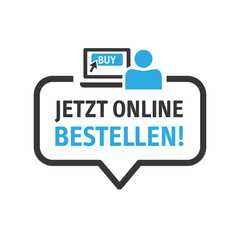 Jetzt online bestellen - Vector Illustration