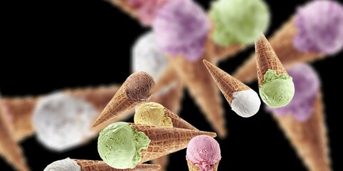 coon ice cream stock image