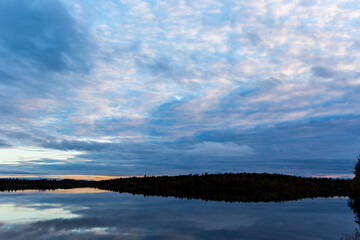 Obraz premium Autumn landscape in Muonio, Lapland, Northern Finland