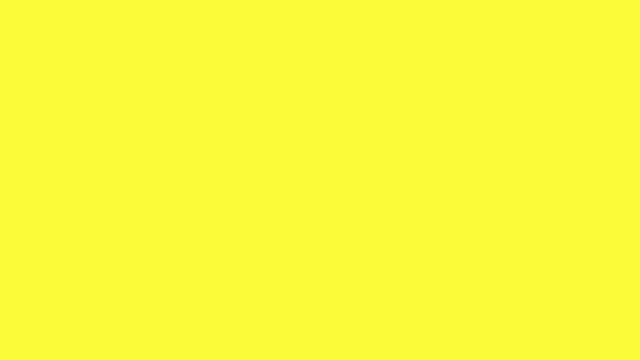 Video of an animated open red laptop or notebook with keyboard on a bright yellow background with circles and text space. Material for footage or standalone.