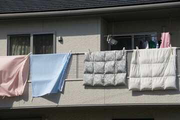 ベランダの洗濯物	
