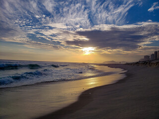 Fototapeta premium sunset on the beach