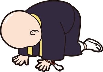 挫折するお坊さん