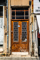 Door of abandon house in Limassol Cyprus