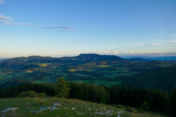 Landscape, beautiful Alps mountains in Austria.