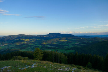 Fototapeta na wymiar Landscape, beautiful Alps mountains in Austria.