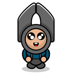 vector cartoon character simple doodle pliers cute mascot costume head