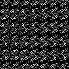 Geometric hand made doodle vector seamless pattern 