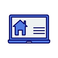 Construction Website Line Filled Vector Icon Design