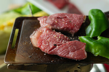 ソロキャン　鉄板焼き