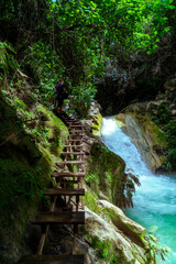 Waterfalls 'Pozas Azules de Atzala' in Taxco, Mexico