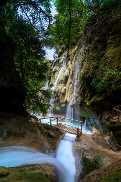 Waterfalls 'Pozas Azules de Atzala' in Taxco, Mexico