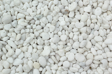 white pebbles stone texture background.
