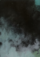 Painted Green and Black Background