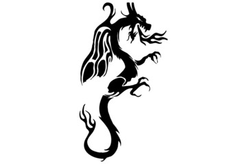 illustration of tribal art for tattoos