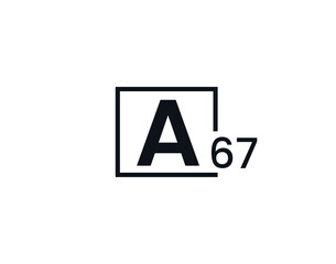 A67, 67A Initial letter logo