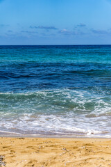 Infinite sea, waves, shore, beach