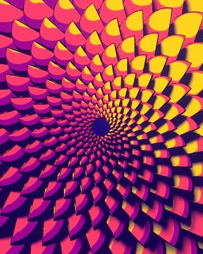 Comic style flower