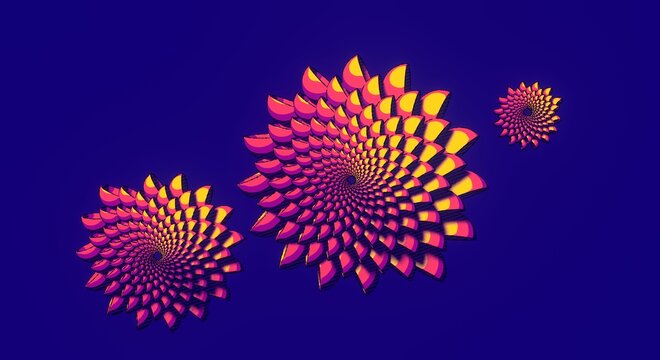 Comic style flower