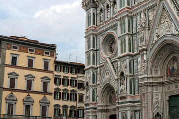 Florence Cathedral on a cloudy summer day