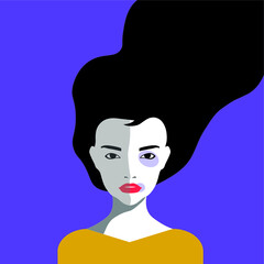 Diversity - Violence Against Women - Beaten Woman in Cool Background