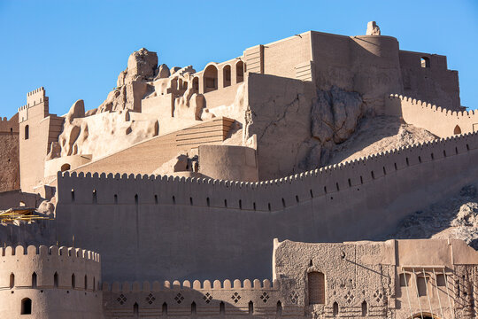 Remains of Bam Castle in the province of Kerman, Iran