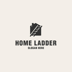 Home ladder logo template on monogram style © fajarcome