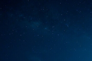 Fototapeta na wymiar Dark blue starry night sky