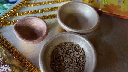 stylish traditional decoration at a Bangladesh-German wedding